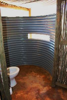 the outside toilet